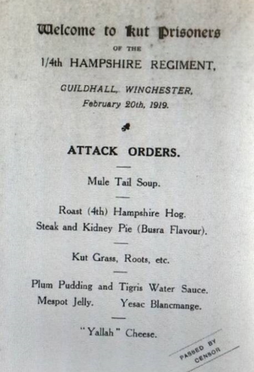 Banqueting Hall Menu