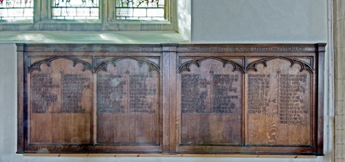 Memorial Board St Pauls Church, Fulflood