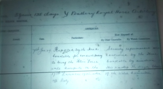 Albert Edwards’s police official reprimand