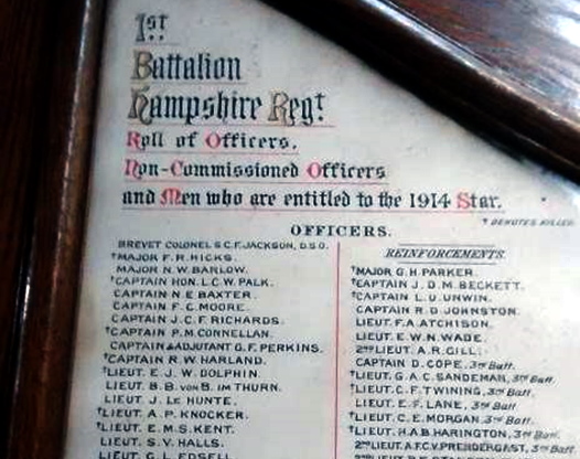 The Roll of Men entitled to the 1914 Star