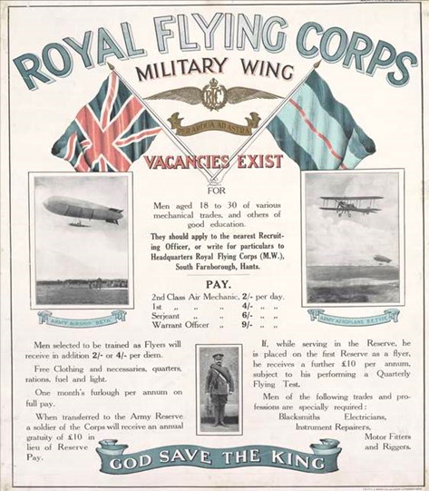 Royal Flying Corps advertisement