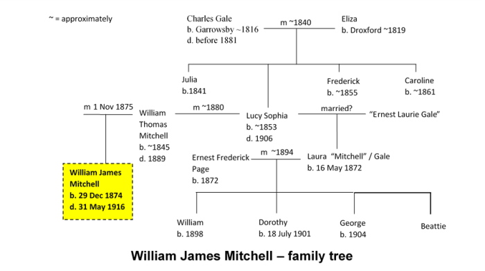 William James Mitchell – family tree