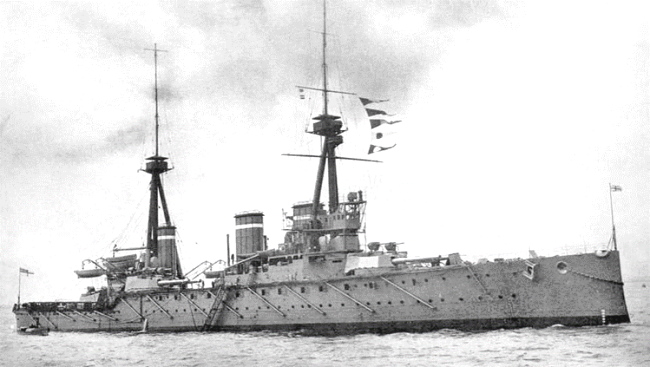 The battle-cruiser HMS Invincible