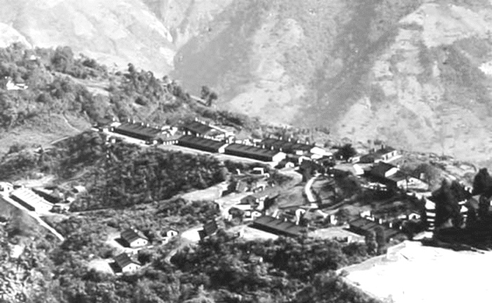 The British Army base at Lebong, near Darjeeling