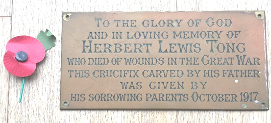 Memorial plaque to Herbert Tong