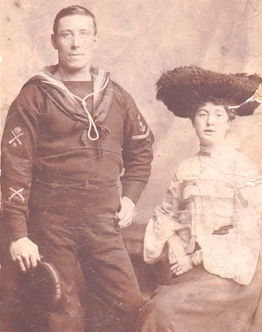 James Wedge with his wife Emily